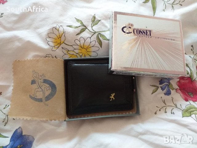 Черно портмоне естествена кожа-Ново!, снимка 1