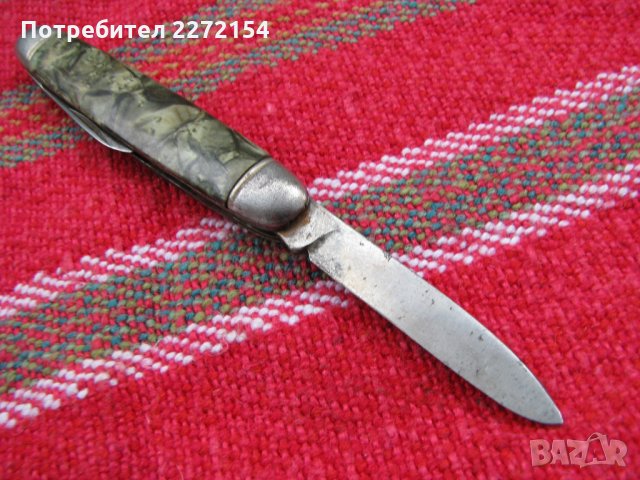 Британско ножче ножка с 2 остриета, снимка 2 - Антикварни и старинни предмети - 28377515