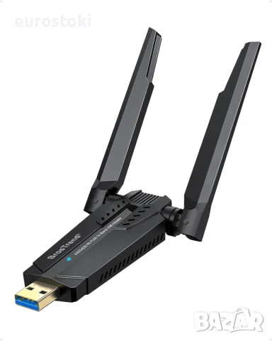 BrosTrend AXE5400 WiFi 6E USB WiFi безжичен интернет адаптер
