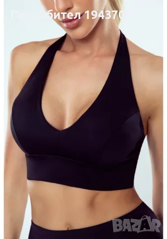 Спортен дамски топ в черен цвят ALEXIA, снимка 2 - Корсети, бюстиета, топове - 48118629