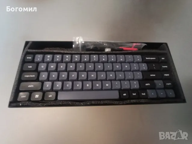 Геймърска механична клавиатура keychron K7 pro rgb hot-swappable gateron brown, снимка 2 - Клавиатури и мишки - 49202994