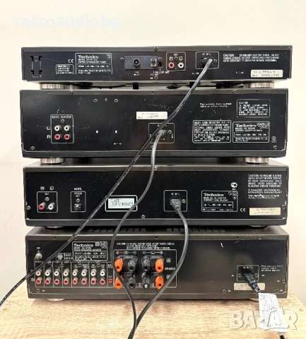 🔊Ретро аудио система - сет TECHNICS - усилвател, сд, триглав дек, тунер, грамофон🔈 , снимка 7 - Аудиосистеми - 53462066