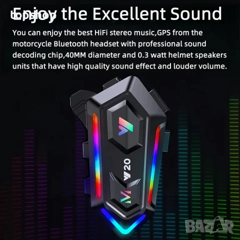 НОВ ИНТЕРКОМ за каска ELIKIDSTO Y20 Intercom интерком, Слушалки за каска, снимка 7 - Аксесоари и консумативи - 50555965