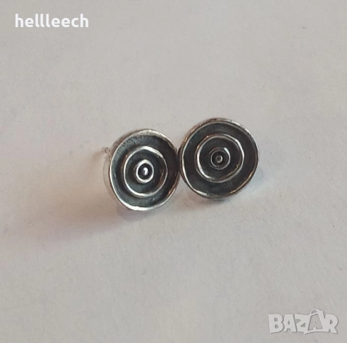Сребърни обеци, снимка 2 - Обеци - 52827837