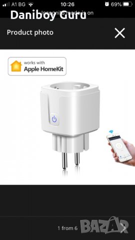 Homekit /Tuya Smart Socket Безжични WiFi електрически контакти 15A захранващ щепсел Alexa, снимка 1 - Друга електроника - 37679389