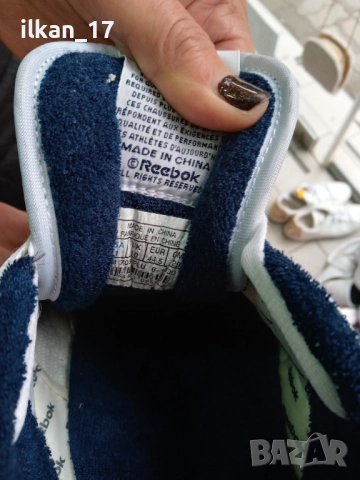 Маратонки Reebok classic Оригинални Нови от естествена кожа и шити и лепени внос Германи, снимка 3 - Маратонки - 52687476