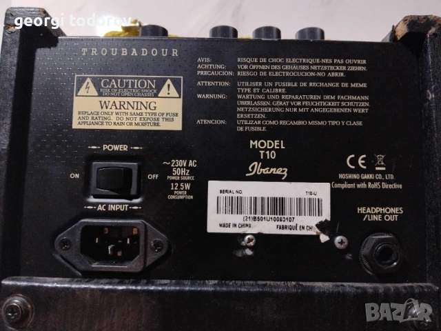 Продавам усилвагел за акустична китара Ibanez T 10сс, снимка 7 - Китари - 53555990