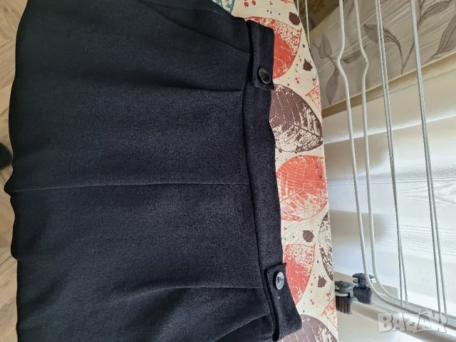 Дамски еластичен,черен панталон с прави крачоли и ластик на талията, снимка 3 - Панталони - 48234274