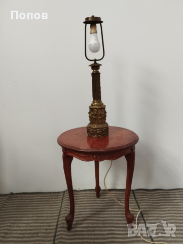 Френска месингова лампа, снимка 8 - Настолни лампи - 44847241