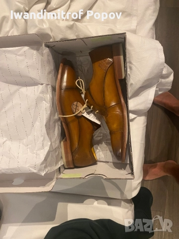 Нови италиански мъжки обувки 44 номер, снимка 3 - Официални обувки - 52582882