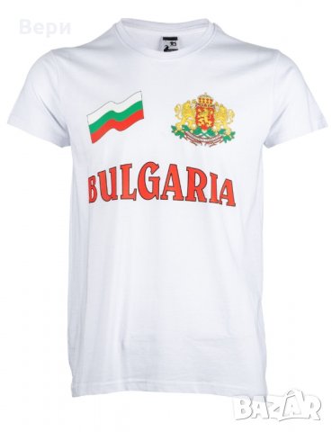 Нова мъжка тениска с трансферен печат България, знаме и герб, снимка 10 - Тениски - 27995178
