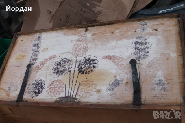 Стар сандък за чеиз датиран 1899 година , снимка 9 - Антикварни и старинни предмети - 43184760