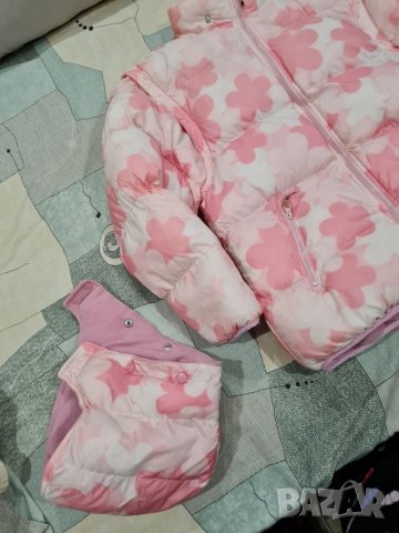 Зимно яке в розово и бяло, снимка 5 - Якета - 35077429