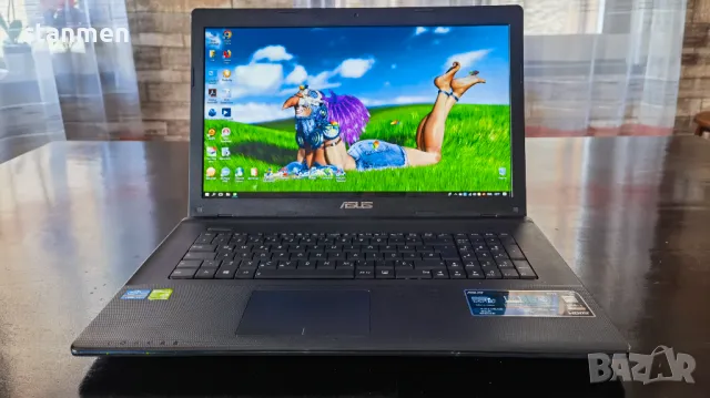 Продавам 17" лаптоп Asus F75V/4x2.4ghzThr/8gb/500gb/nVidia720m/НоваБат/Профилактиран/DVDrw, снимка 2 - Лаптопи за дома - 48076661