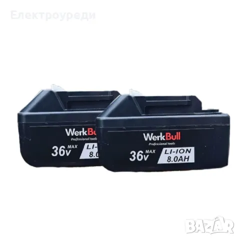 Немски Безчетков Акумулаторен Ударен Гайковерт – Винтоверт 36V 8Ah 850 N/m + подарък 3 бр. вложки и , снимка 3 - Винтоверти - 47618858