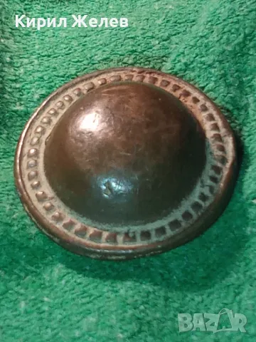 СТАРИННА РЪЧНО КОВАНА МЕСИНГОВА АПЛИКАЦИЯ УКРАШЕНИЕ ОБКОВ За КОЛЕКЦИЯ БИТОВ КЪТ МЕХАНА 26408, снимка 12 - Антикварни и старинни предмети - 46272847