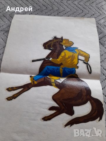 Стар стикер Каубой, снимка 2 - Други ценни предмети - 44003341