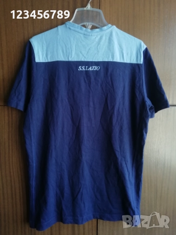 SS Lazio оригинална памучна тениска Лацио размер S Macron , снимка 2 - Тениски - 51516219