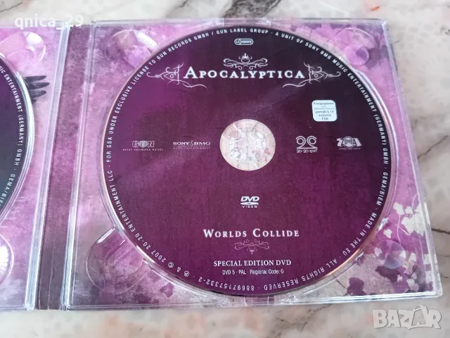 Apocalyptica - Worlds Collide cd/dvd, снимка 4 - CD дискове - 49037888