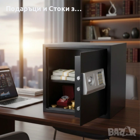 Електронен сейф 43L с аварийни ключове и монтажни болтове – Сигурност и защита за ценни вещи, снимка 2 - Сейфове и каси - 53238171