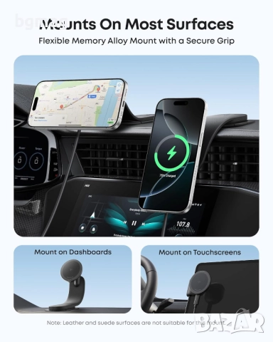 Anker Nano Wireless Charger 360°магнитна стойка за безжично зареждане, снимка 3 - Безжични зарядни - 52069193