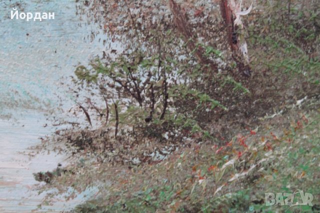 Картина масло върху шперплат, снимка 12 - Антикварни и старинни предмети - 43367117