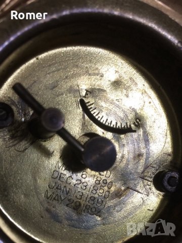 Стар каминен механичен часовник, снимка 10 - Антикварни и старинни предмети - 38552684