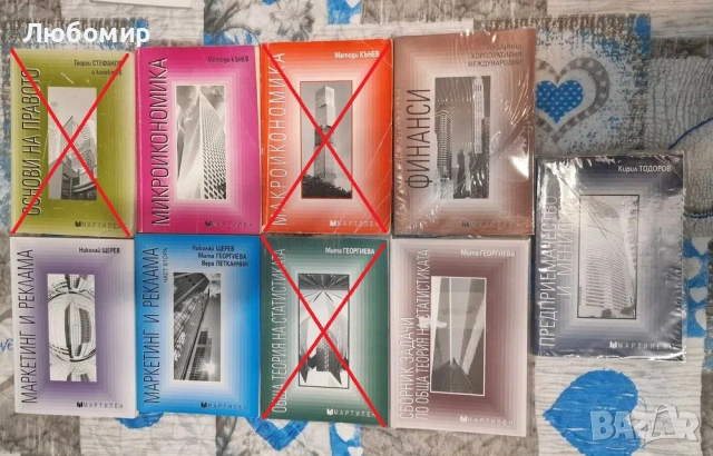 Учебници по икономически дисциплини, изд. Мартилен