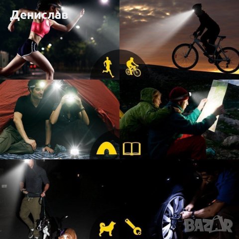 Супер мощен LED челник с акумулаторни батерии и 5 LED диода , снимка 9 - Къмпинг осветление - 26773933