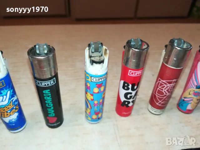 CLIPPER-ЛОТ 5 ЗАПАЛКИ ЗА КОЛЕКЦИЯ 10БР ЗА 65ЛВ 2412241404, снимка 7 - Колекции - 48450546