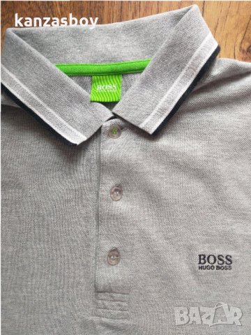 Hugo Boss Green Label Paddy Grey Polo Shirt - страхотна мъжка тениска КАТО НОВА, снимка 2 - Тениски - 33050601