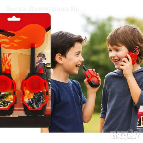 Детски уоки - токи комплект Fire Rescue, снимка 4 - Други - 52774394