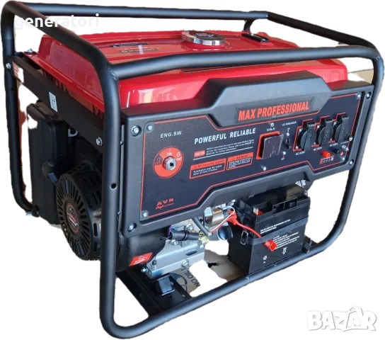 Промоция! Бензинов Генератор за ток HOLGER 8.5 KW. ел. старт - медни намотки / Агрегат за ток, снимка 2 - Генератори - 48629918