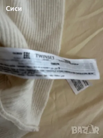 Блуза плетиво twinset екрю с, снимка 4 - Блузи с дълъг ръкав и пуловери - 47951052