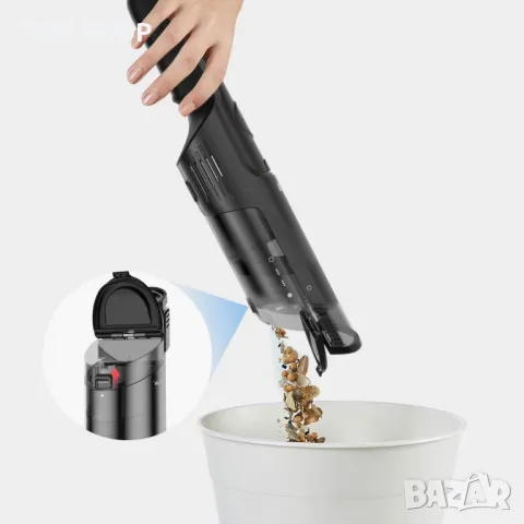Мощна ръчна автомобилна прахосмукачка Безжична 15KPa за дома офиса 160w, снимка 6 - Прахосмукачки - 49064951