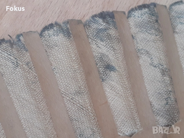 Старо дамско ветрило 19 век дърво и коприна ръчно рисувано, снимка 7 - Антикварни и старинни предмети - 53274959