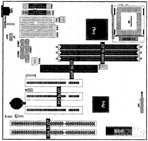 Дъна платка Acorp 6LX87 Socket 370 (PGA370), снимка 1