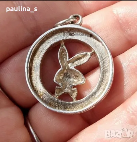 Четири броя / Масивен марков сребърен педантив/висулка "Playboy" и "Versace"/проба 925 , снимка 15 - Колиета, медальони, синджири - 29078529