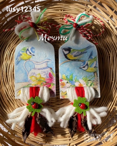 Весели, Първомартенски дъсчици! , снимка 5 - Декорация за дома - 53400246