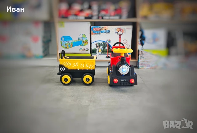 ТОП ЦЕНА!НОВО!Детски акумулаторен влак Tuti с 12V батерия,USB, снимка 3 - Коли, камиони, мотори, писти - 51100664