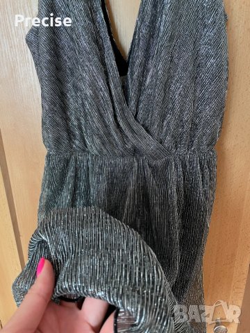 Официална рокля в сребърно, снимка 17 - Рокли - 33632536