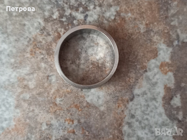 Стоманена халка с надпис Puma, снимка 2 - Пръстени - 52041012
