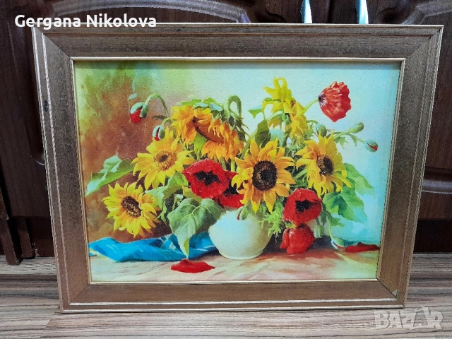 Дървени коли, картина, часовник , снимка 7 - Антикварни и старинни предмети - 52637275