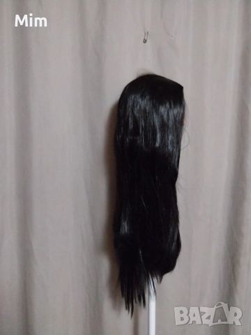 Перука в  черно дължина 70 см , снимка 3 - Аксесоари за коса - 52182542