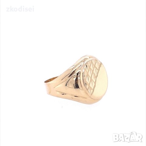 Златен мъжки пръстен 2,42гр. размер:63 14кр. проба:585 модел:21070-5, снимка 3 - Пръстени - 43409055