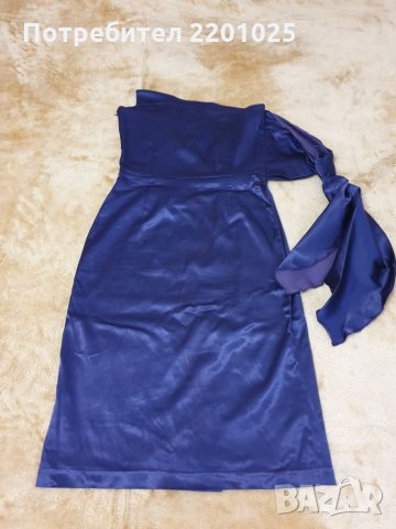 Нова лилава рокля с ефектен ръкав , снимка 3 - Рокли - 27228053
