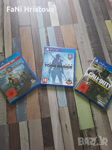 Tomb Raider , Call of duty , Got of War - игри за плейстешън 4 PS4 и плейстешън 5 PS5