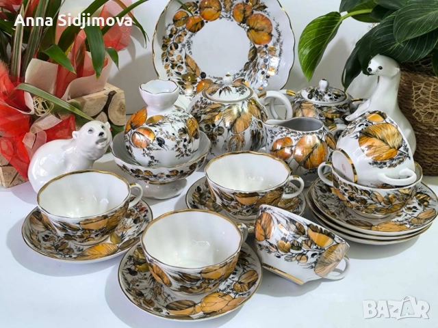 Руски порцелан ЛФЗ сервиз за чай 