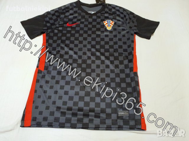 Коледна Промоция - Хърватска гостуващ черна тениска EURO2020, снимка 1 - Тениски - 33198996