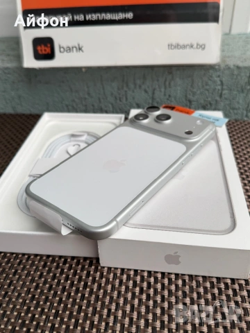 НОВ! *ЛИЗИНГ* iPhone 17 Pro Max 256Gb Silver Гаранция, снимка 9 - Apple iPhone - 53230048